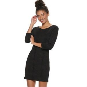 NWT XL Lily Rose Black Dress with keyhole back